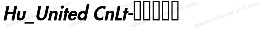 Hu_United CnLt字体转换